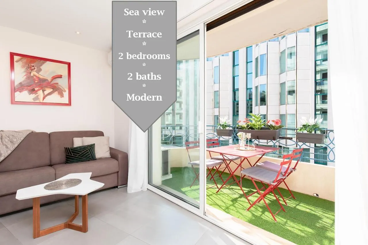 Appartamento Marriott : 2 Beds/2 Baths Sea View Cannes